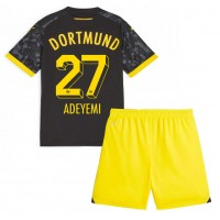 Otroški Nogometni dresi Borussia Dortmund Karim Adeyemi #27 Gostujoči 2023-24 Kratek Rokav (+ Kratke hlače)